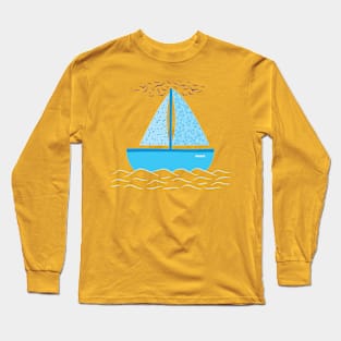 Cute sailboat Long Sleeve T-Shirt